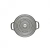 Cocotte Staub 20 cm cinzento ferro fundido