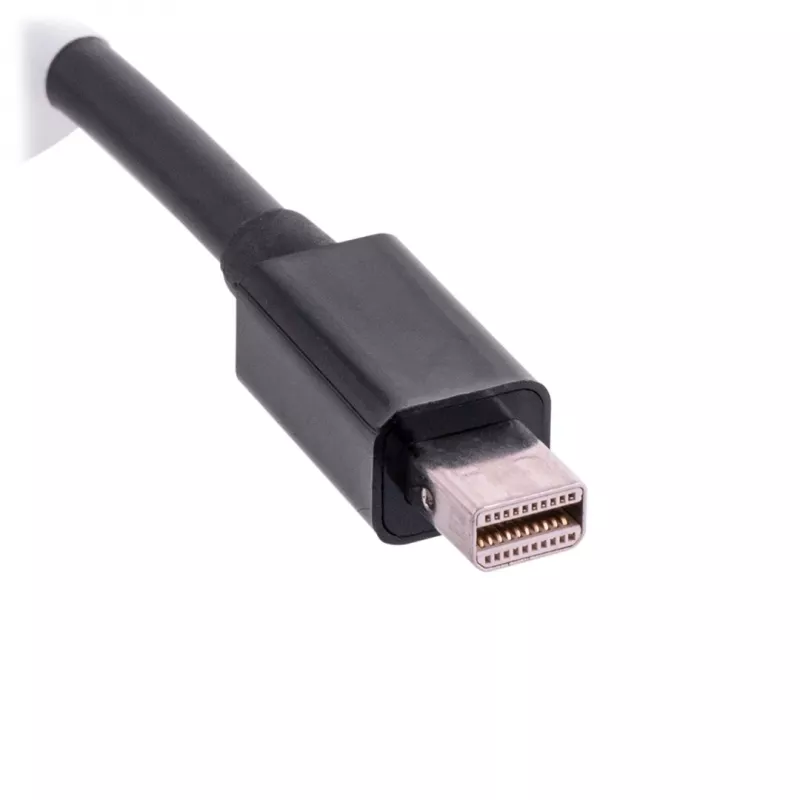 Cabo adaptador VGA (D-Sub) para Mini DisplayPort LANBERG AD-0006-BK, 0,2 m, DisplayPort 1.2, 1920×1200@60Hz, conector fêmea MiniDP, preto
