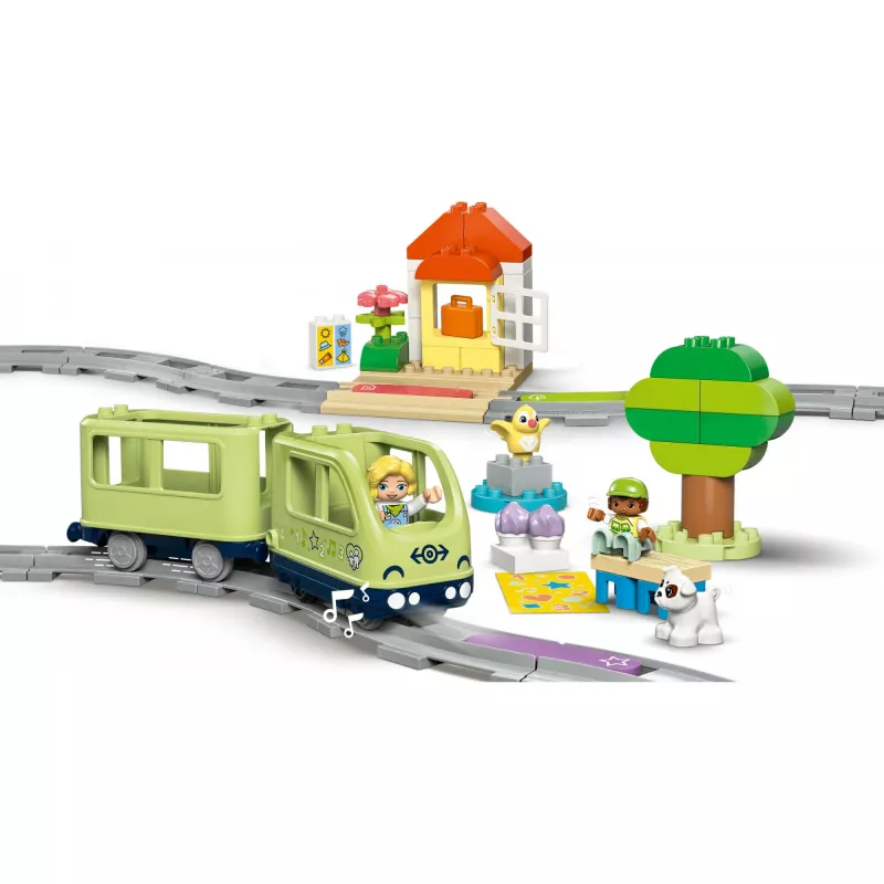 Conjunto de comboio de brincar LEGO DUPLO Aventuras interativas comboio 10427, 57 peças, 2 minifiguras, para crianças a partir dos 2 anos