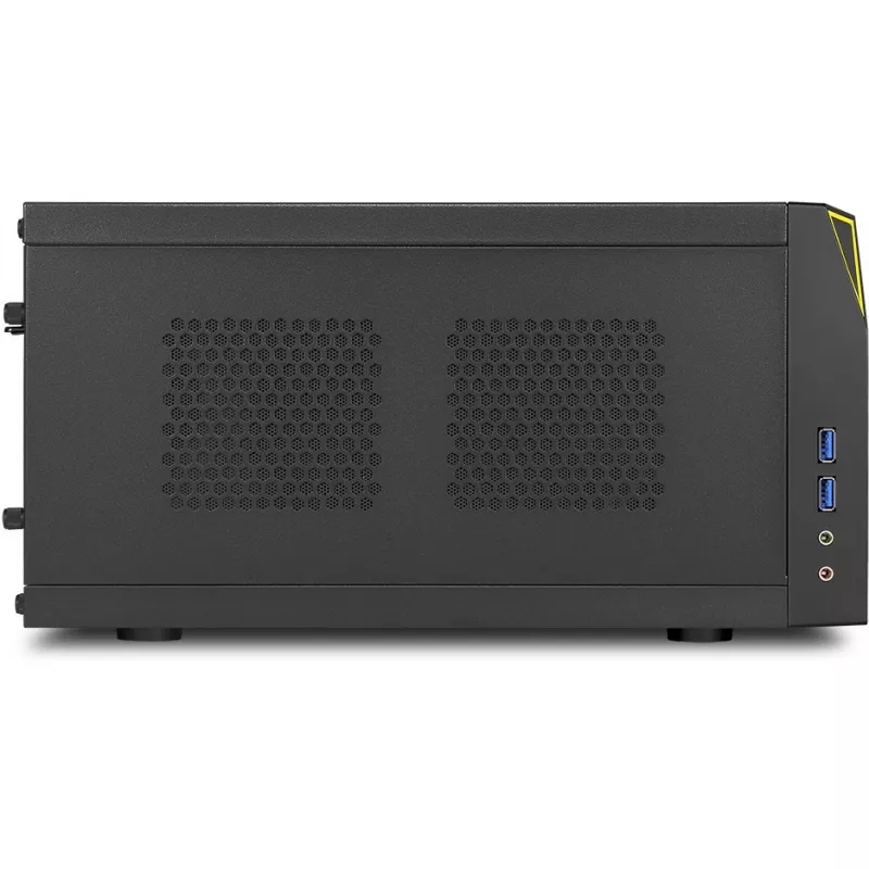 Caixa para PC Sharkoon SHARK ZONE C10 Mini-ITX preto, amarelo