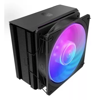 Arrefecedor de ar Cooler Master Hyper 212 3DHP preto ARGB — ventoinha de 120 mm, compatível com LGA1700/AM5/AM4