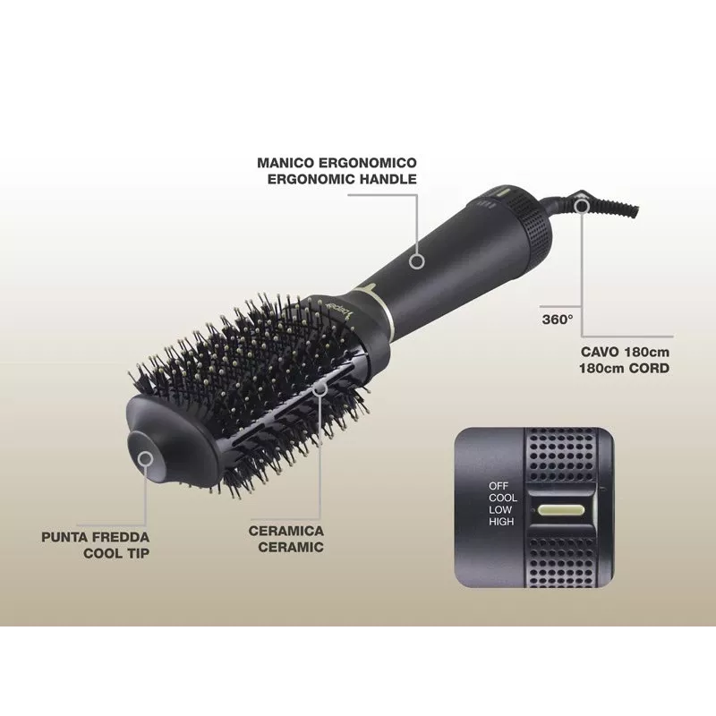 Vaporizador elétrico Beper P301PIS102, 3 níveis, 800 W