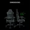Cadeira gaming Razer Iskur V2 assento acolchoado preto