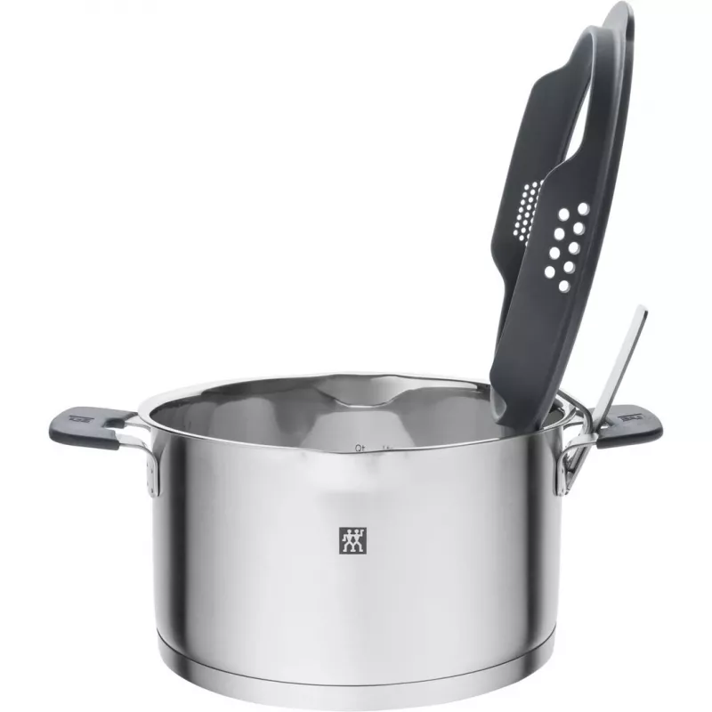 ZWILLING conjunto de panelas em aço inoxidável SIMPLIFY 5 peças – adequado para máquina de lavar louça e forno, tampa de vidro, adequado para placas cerâmicas