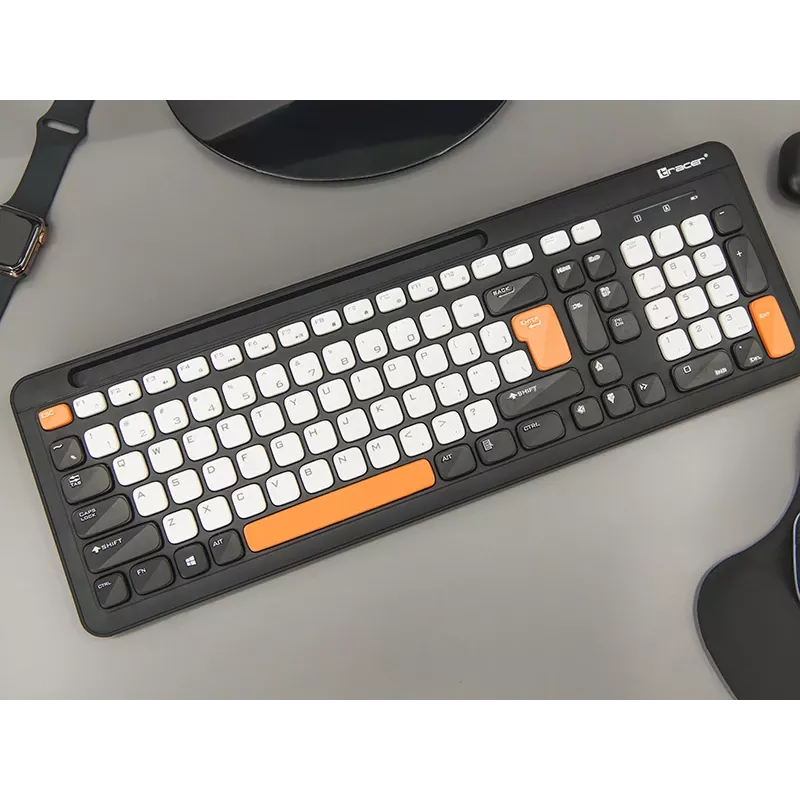 Teclado sem fios Tracer Greg RF, 2,4 GHz, tamanho completo, preto