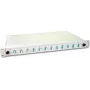 Lightwin Caixa de fusão de fibra ótica, 24 fibras, 12x DLC Multimodo, 50/125µm OM3 Caixas de fusão com pigtails (SPBOX 24G50 OM3 DLC)