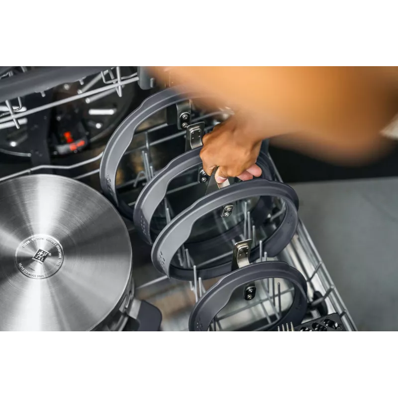 ZWILLING conjunto de panelas em aço inoxidável SIMPLIFY 5 peças – adequado para máquina de lavar louça e forno, tampa de vidro, adequado para placas cerâmicas