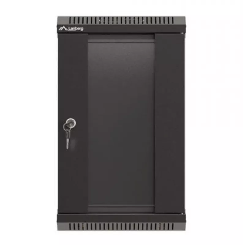 Armário rack Lanberg WF11-3309-10B 9U rack de parede preto