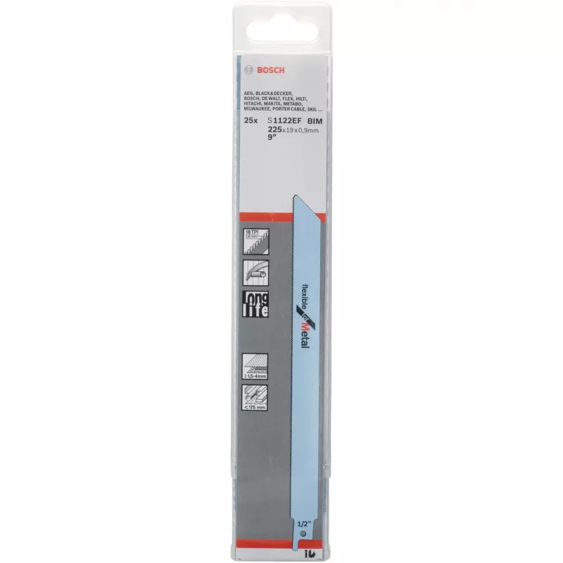 Bosch 2 608 657 553 Lâmina de Serra Tico-Tico/Serra de Curvas/Serra Sabre Lâmina de Serra Sabre Bimetal 1 Unid.