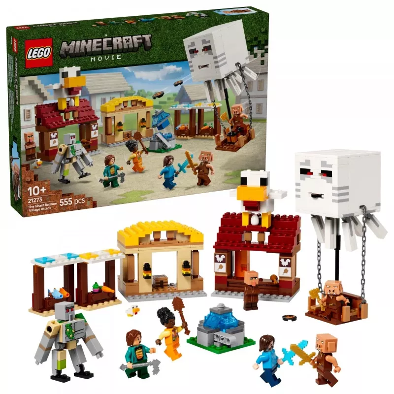 LEGO MINECRAFT 21273 O ataque do balão Ghast à aldeia