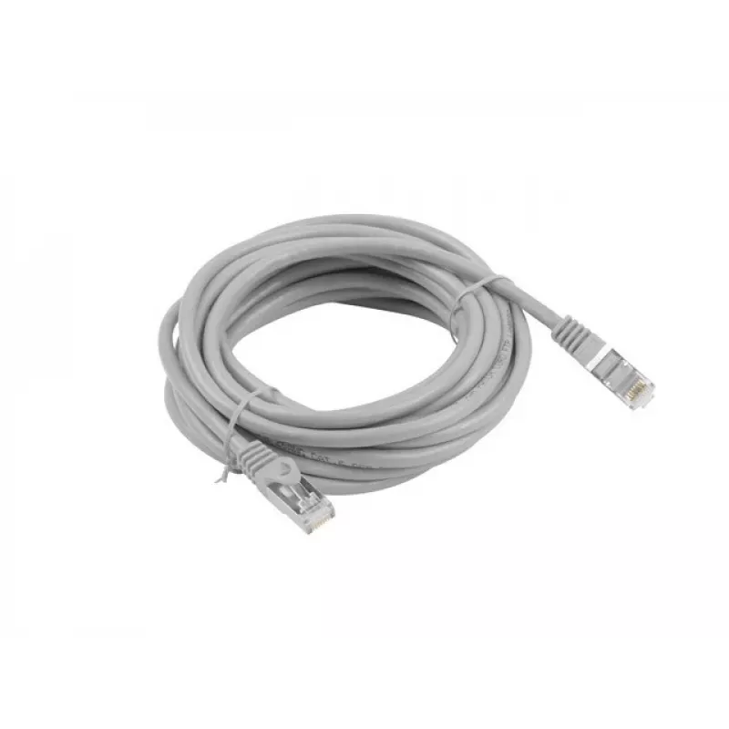 Cabo de rede Lanberg PCF6-10CC-0500-S RJ-45 Cat6 5 m cinzento