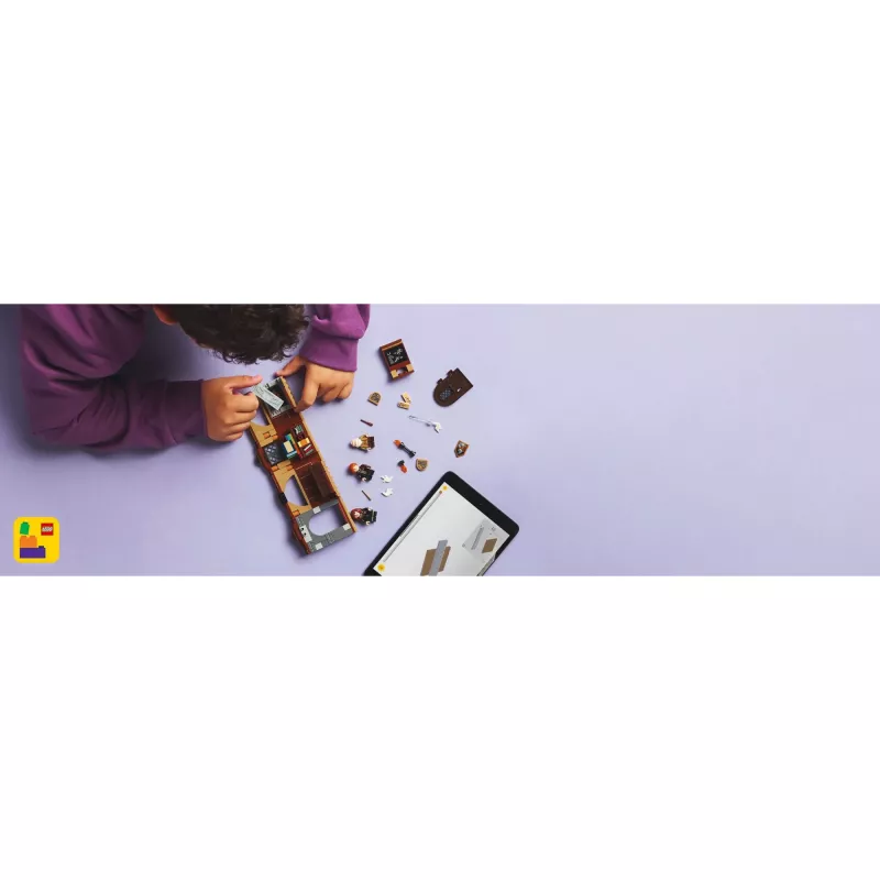 Conjunto de construção LEGO Harry Potter Aula de feitiços do Castelo de Hogwarts 76442 – 204 peças, 3 minifiguras, para crianças a partir dos 8 anos