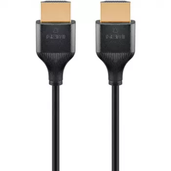Cabo HDMI Goobay 1 m Type A ficha-ficha 48 Gbit/s preto