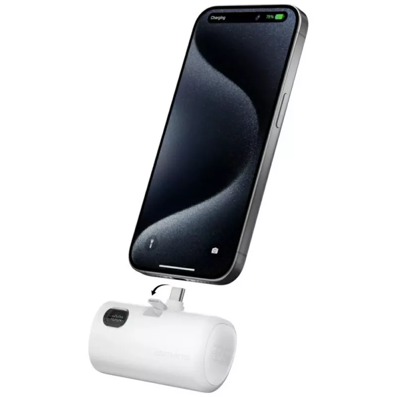 Powerbank 4smarts 541657 5000 mAh Li-Ion branco USB-C 2 portas PD 2.0 PPS Quick Charge 3.0 3,63 V