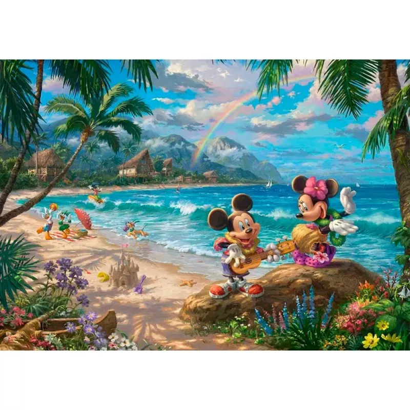 Puzzle Schmidt Spiele Disney Mickey e Minnie no Havai 1000 peças