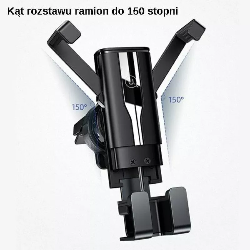 Suporte de telemóvel para automóvel USAMS 4,7-7 polegadas suporte universal para telemóvel no carro suporte por gravidade para smartphone suporte com clipe de ventilação suporte GPS para iPhone Xiaomi Samsung