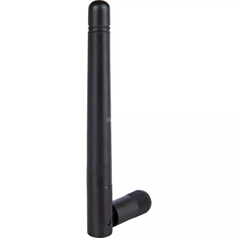Delock 88339 antena Wi-Fi 802.11 b/g/n, RP-SMA, 2 dBi, omnidirecional, com articulação basculante, preta