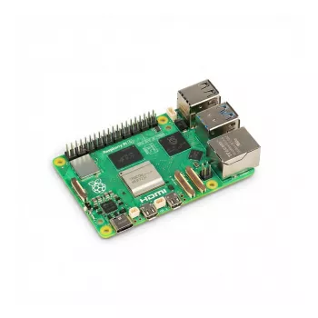 Computador de placa única Raspberry Pi 5 Full Kit 16GB — branco/vermelho