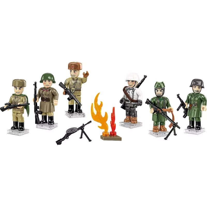 Conjunto de construção Cobi Batalha de Stalingrado — 76 peças, diorama histórico