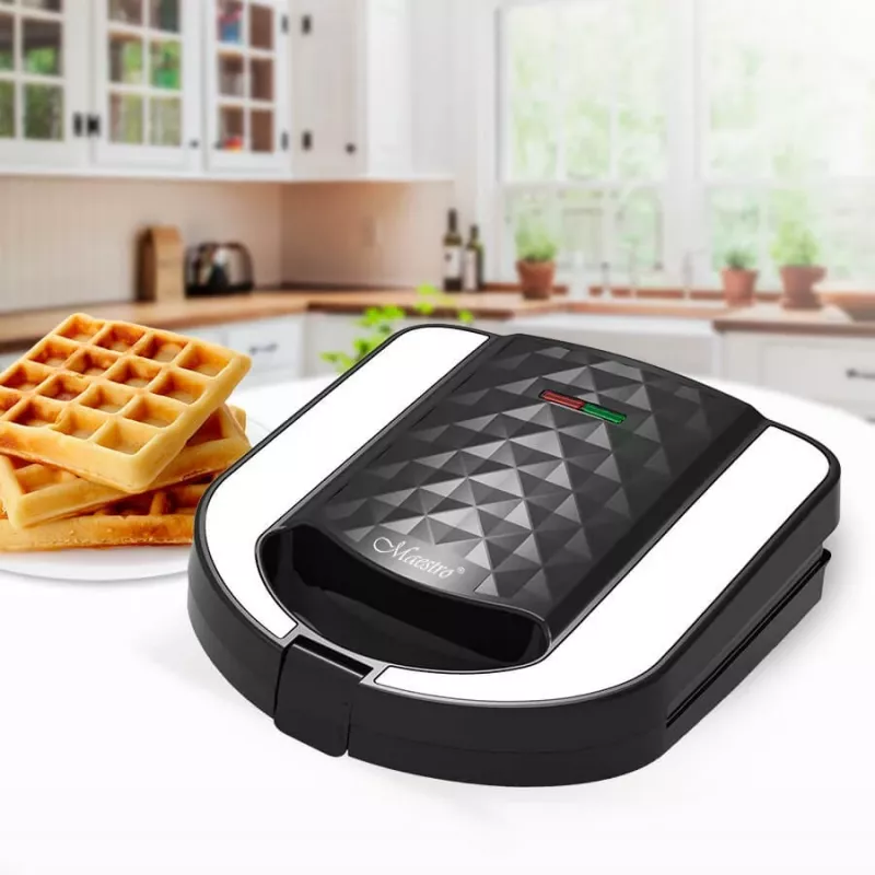 Torradeira e sanduicheira Maestro MR-709 3em1 750W – sanduicheira, placas de grelhar e de waffles, branca