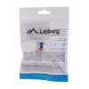 Módulo Keystone LANBERG KSU6-1090, Cat6 U/UTP plano, ficha RJ-45 para conector fêmea LSA, AWG 22/26, 14.5×16.1 mm, branco