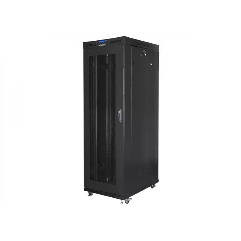 Armário rack Lanberg FF01-8227-23BL 27U armário de chão preto