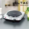 Rommelsbacher ELTAC EK 18 placa elétrica individual, 1500 W, Ø 18 cm, prateado/preto