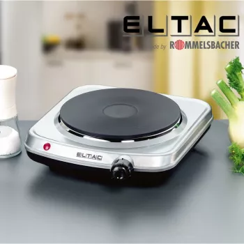 Placa de aquecimento Rommelsbacher ELTAC EK 18 — placa única, 1500 W, prateado metálico