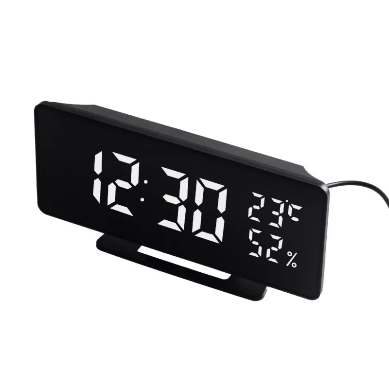 Despertador digital LED GreenBlue GB395 com indicação de temperatura