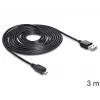 Cabo USB DeLOCK EASY-USB 2.0-A - USB 2.0 Micro-B 3 m