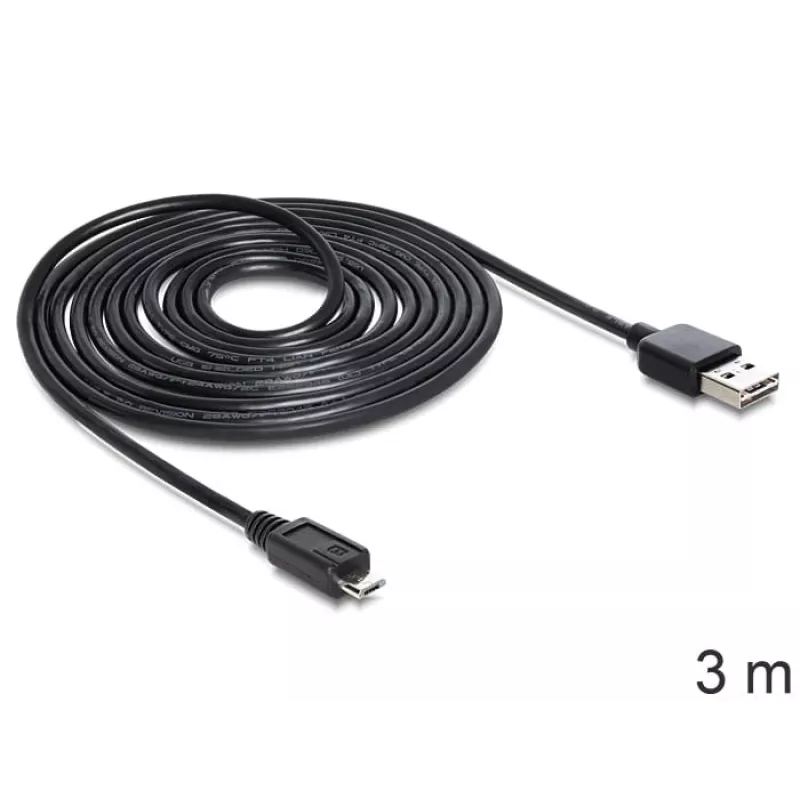 Cabo USB DeLOCK EASY-USB 2.0-A - USB 2.0 Micro-B 3 m