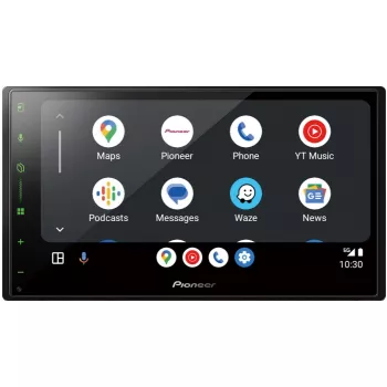 Recetor multimédia para automóvel Pioneer SPH-DA77DAB preto 2 DIN Wi-Fi Bluetooth