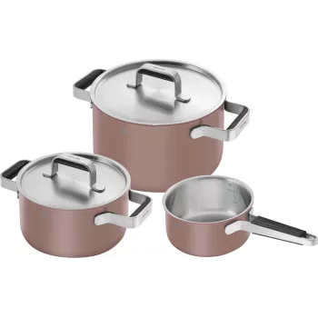Conjunto de panelas ZWILLING PURE 3 peças 1028859 aço inoxidável, adequado para indução