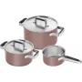 Conjunto de panelas ZWILLING PURE 3 peças 1028859 aço inoxidável, adequado para indução