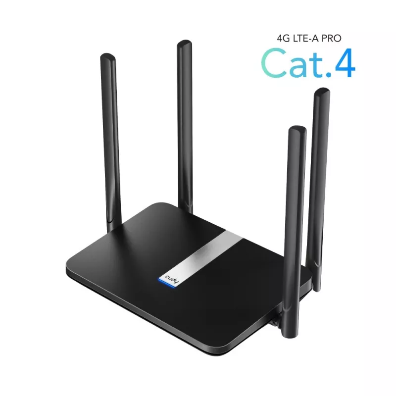 Router WLAN Cudy LT500 Fast Ethernet dual-band (2,4 GHz / 5 GHz) 4G preto