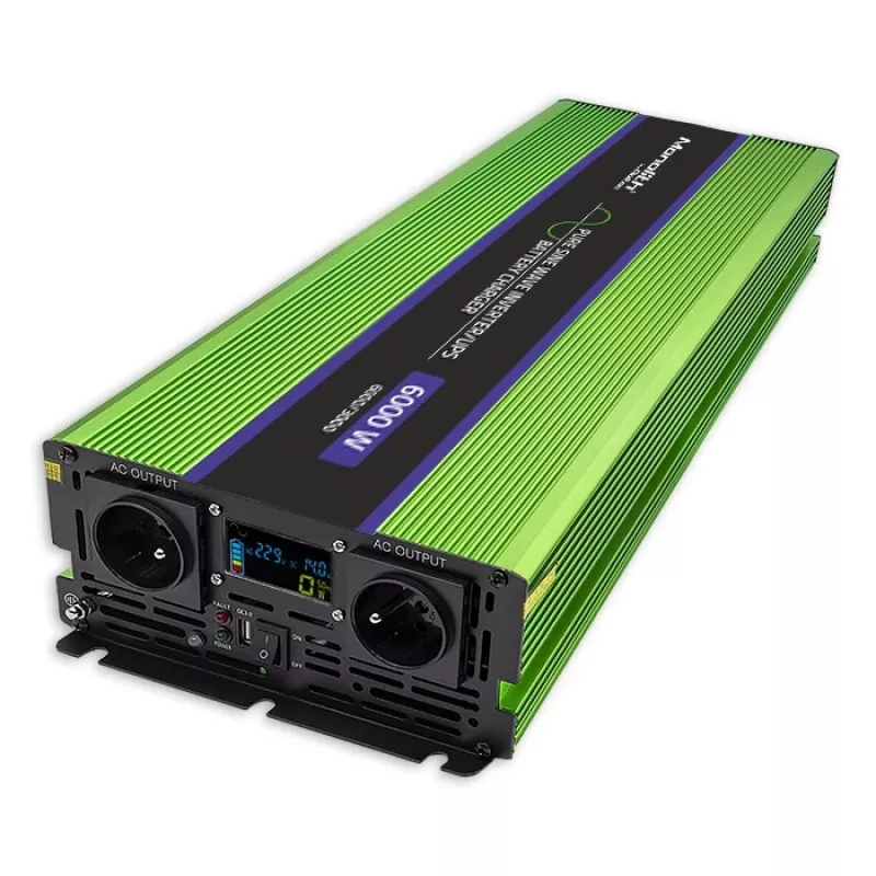 Inversor automóvel Qoltec Monolith 6000 W Verde 12 V