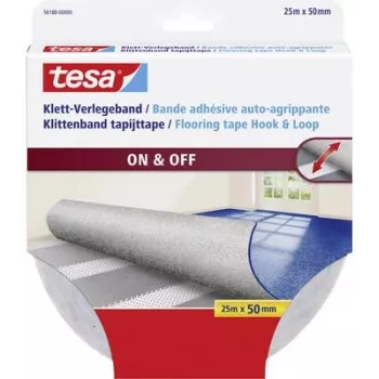 Fita de velcro Tesa 56188 — 25 m de comprimento, 50 mm de largura, fita de fixação reutilizável