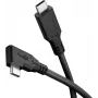 Goobay Cabo USB-C 90° USB4 1 m preto – 240 W 40 Gbit/s Power (79432)