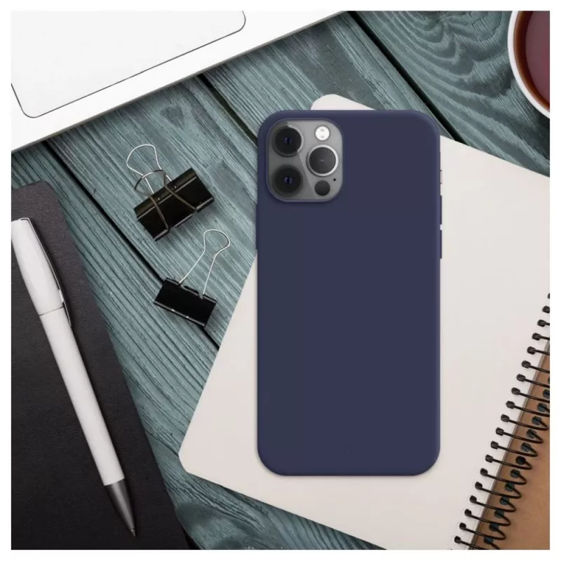 Tampa traseira para telemóvel FIXED para Samsung Galaxy S25 – Borracha, azul