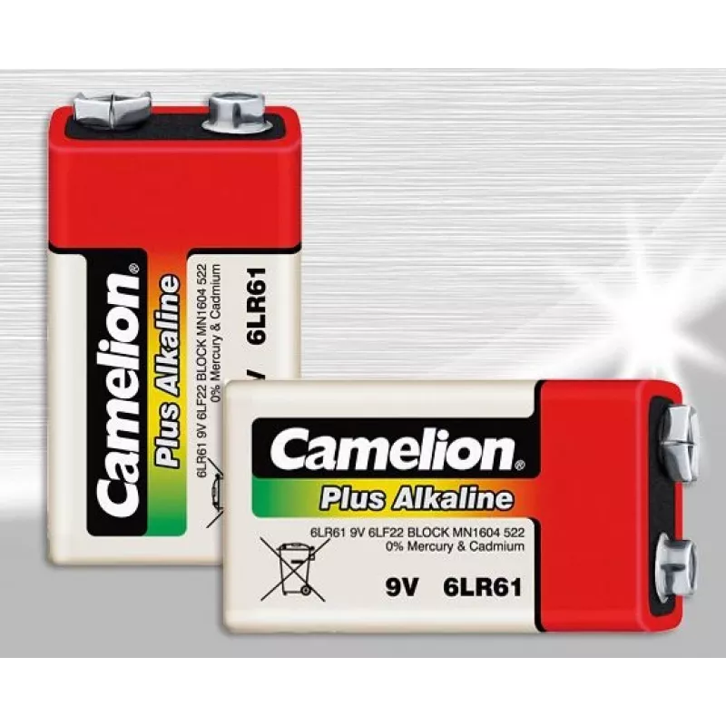 Pilha descartável Camelion 6LR61-SP1 9V Alcalina