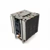 Dissipador de ar Dynatron A49 sistema de arrefecimento de processador preto prateado 800–1800 rpm