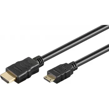 Cabo HDMI Goobay 1,5m Type-A para Type-C 18 Gbit/s preto