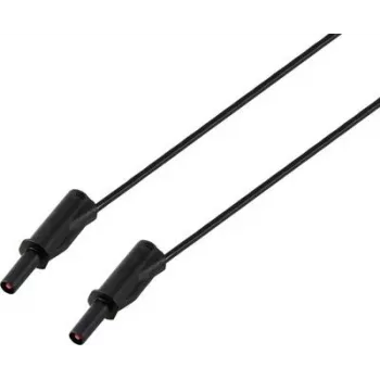 Cabo de teste Voltcraft MSB-532 4 mm 2 m preto 2,5 mm² CAT IV 600 V 32 A (VC-16832965)