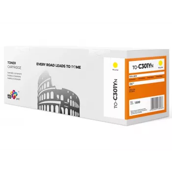 Toner TB compatível com OKI C301 to-C301YN YE