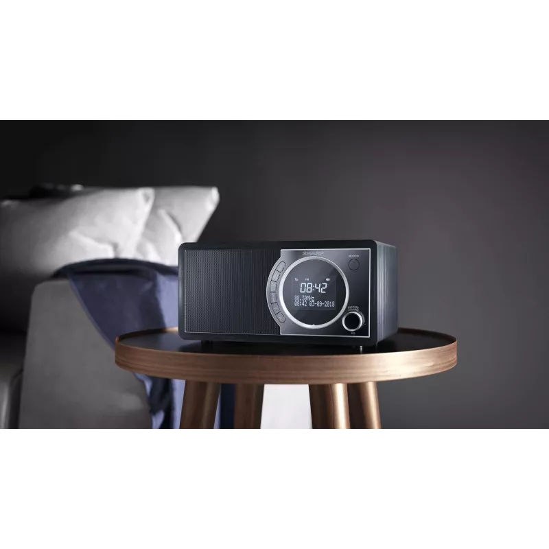 Rádio digital Sharp DR-450 – preto, pessoal, digital, DAB, DAB+, FM, 87,5 – 108 MHz, 174,928 – 239,2 MHz, 3 W