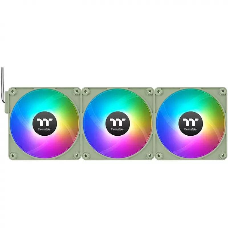 Ventoinhas Thermaltake CT140 EX Reverse ARGB 140mm pack de 3 - Matcha Green