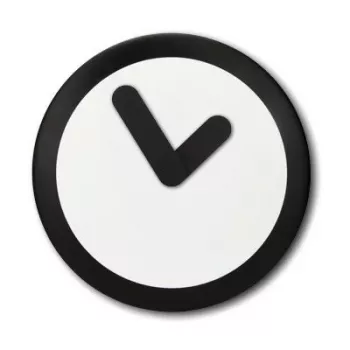 NeXtime Relógio 2615zw Focus, Ø25 cm, parede, branco/preto