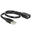 Cabo USB DeLOCK 35cm USB 2.0 83498 preto