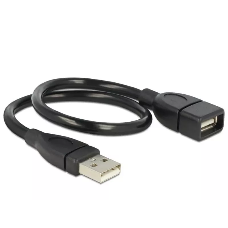 Cabo USB DeLOCK 35cm USB 2.0 83498 preto
