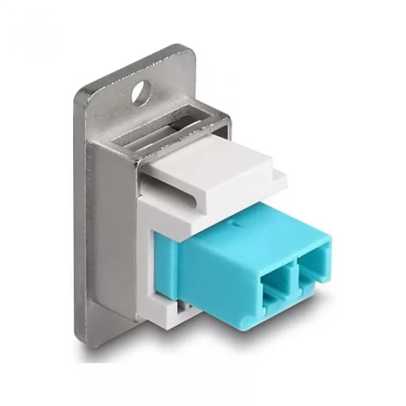 Módulo Keystone DeLOCK 90888 plano aqua prateado branco LC